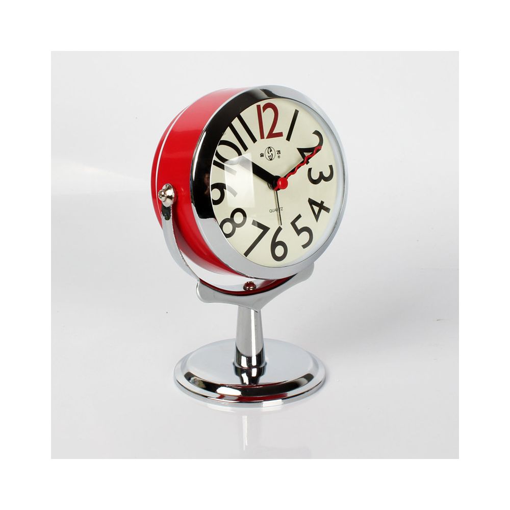 Creative mini alarm clock student sized simple and cute clock silent bedside clock children s mini bedroom luminous clock image 0