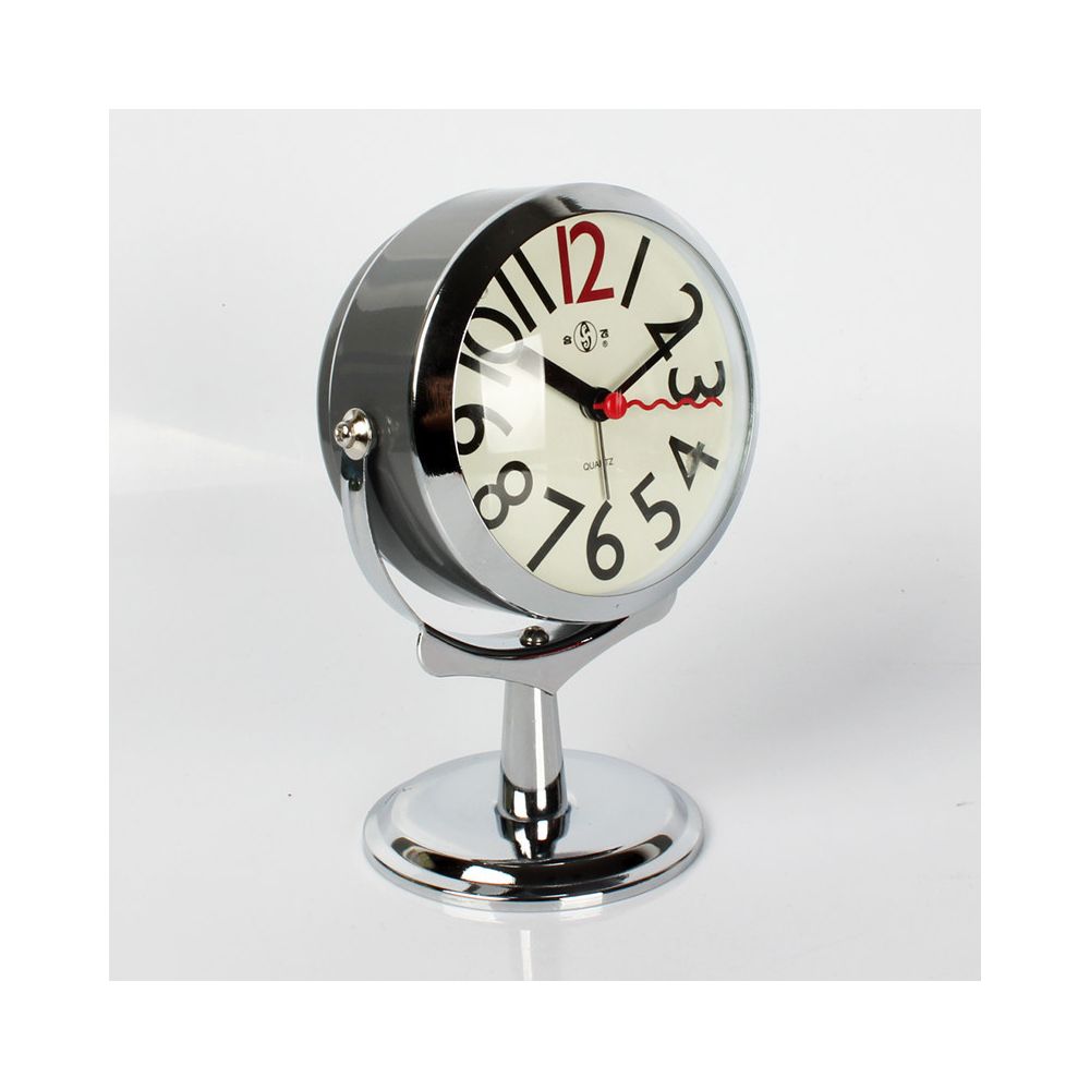 Creative mini alarm clock student sized simple and cute clock silent bedside clock children s mini bedroom luminous clock image 1